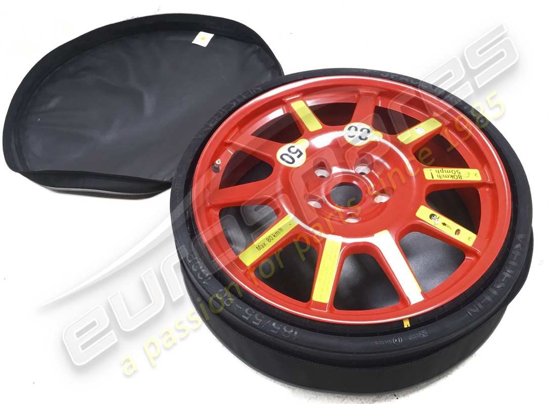 NEW PORSCHE SPARE WHEEL FIRE RED. PART NUMBER 992601010A300 (1) new porsche spare wheel fire red. part number 992601010a300 (1)