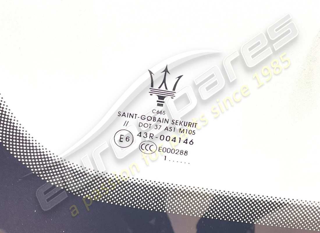 NEW MASERATI FRONT WINDSCREEN GLASS. PART NUMBER 673003587 (2) new maserati front windscreen glass. part number 673003587 (2)