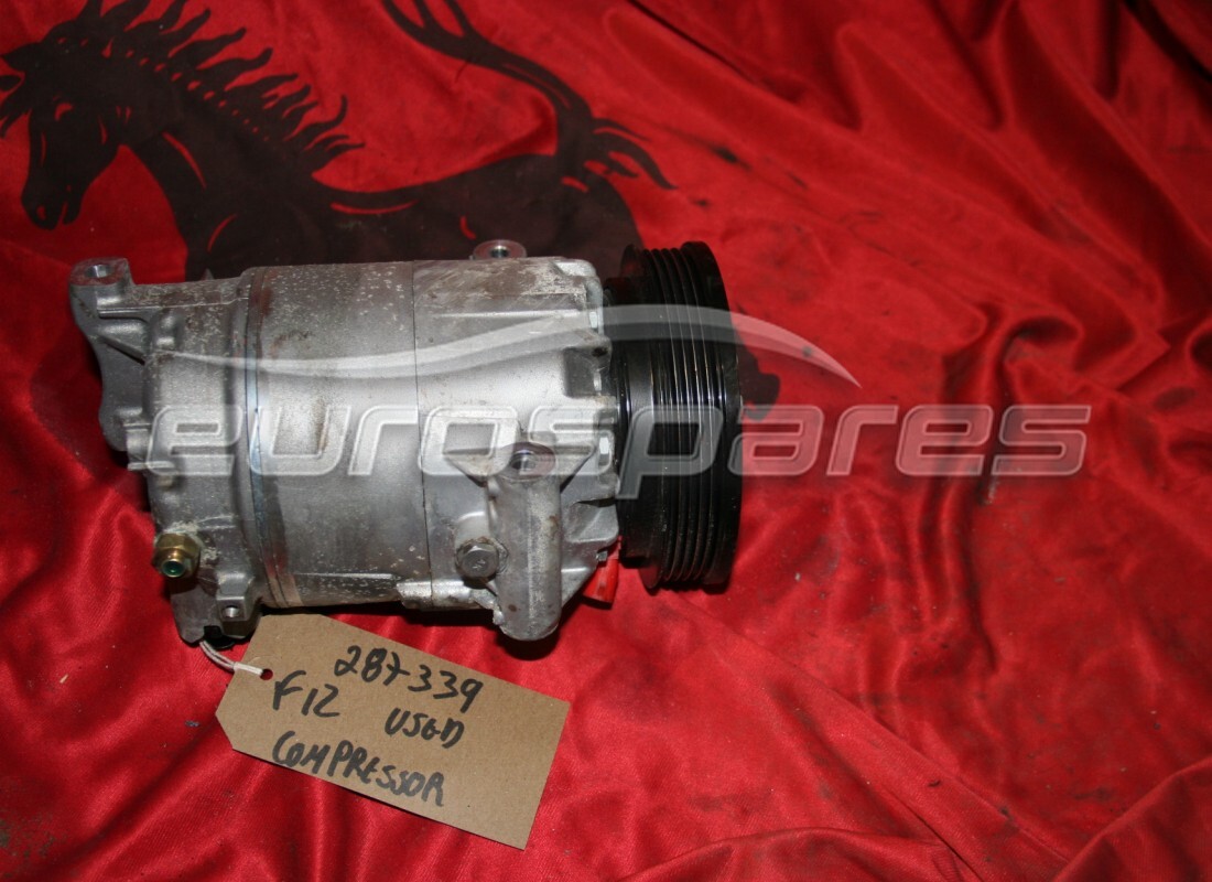 USED FERRARI AIR CONDITIONING COMPRESSOR. PART NUMBER 287339 (1) used ferrari air conditioning compressor. part number 287339 (1)