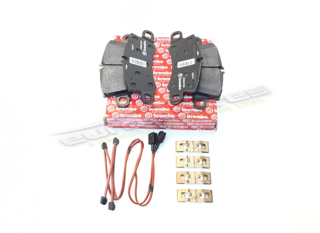 NEW FERRARI REAR PAD SET WITH SPRING. PART NUMBER 70003279 (1) new ferrari rear pad set with spring. part number 70003279 (1)