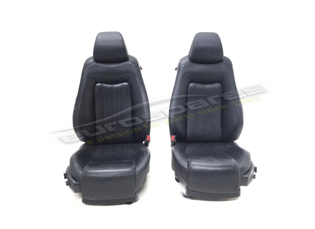 USED Maserati RHD FRONT SEATS IN BLACK . PART NUMBER 9680248000 (1)