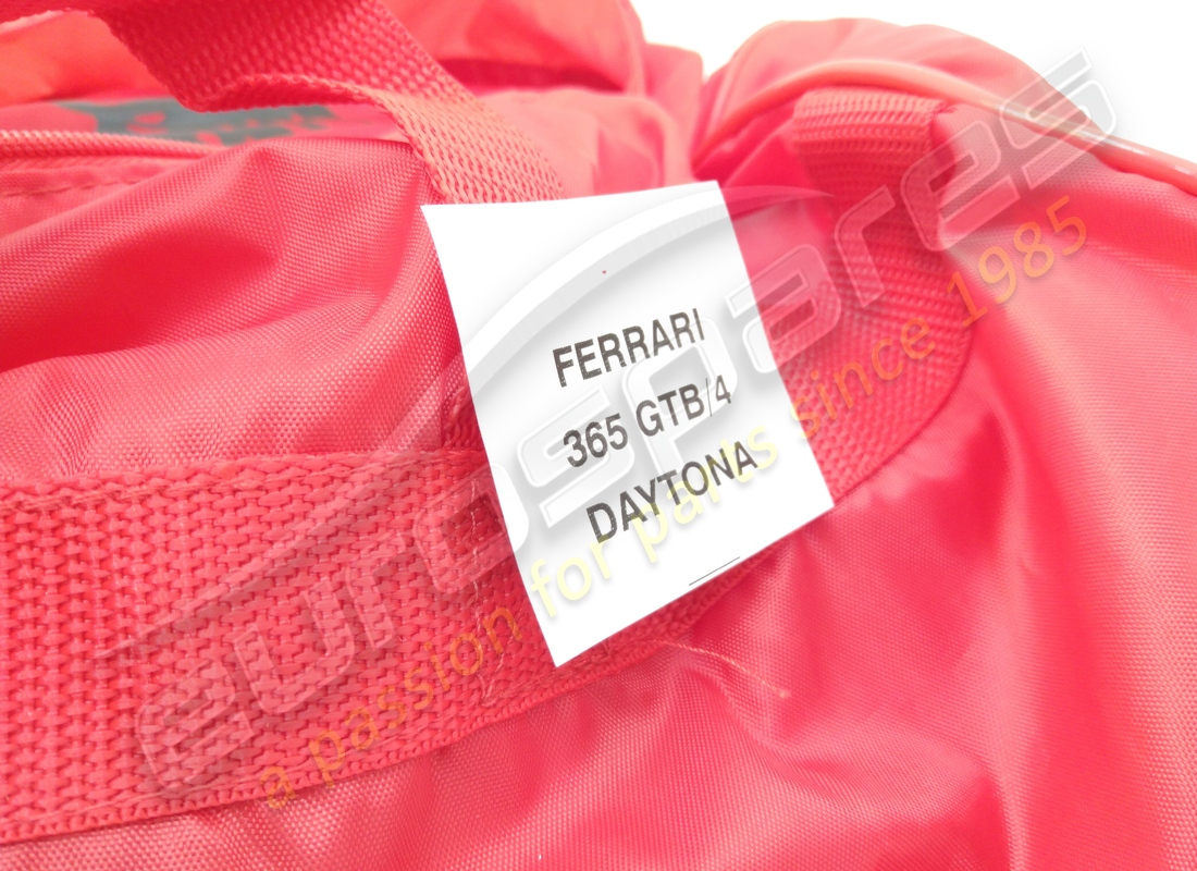 NEW FERRARI RED FITTED CAR COVER 365 GTB4. PART NUMBER 95991908 (3) new ferrari red fitted car cover 365 gtb4. part number 95991908 (3)
