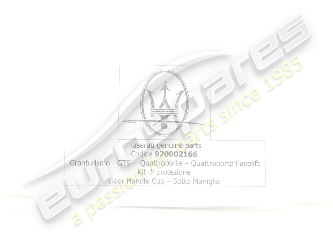 new maserati underneath handle protection. part number 920002166 (1)