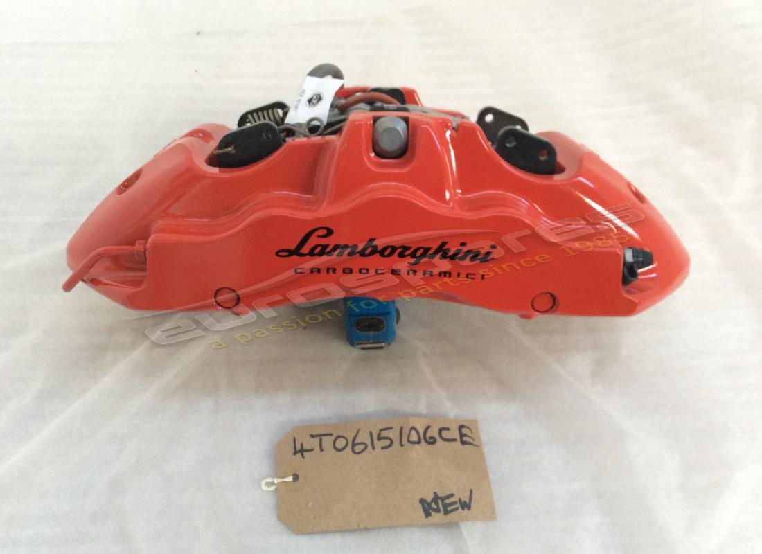 new lamborghini front caliper in red. part number 4t0615106ce (1)