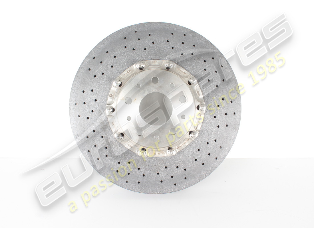 NEW LAMBORGHINI RH REAR MURCIELAGO CERAMIC BRAKE DISC. PART NUMBER 410615602 (1) new lamborghini rh rear murcielago ceramic brake disc. part number 410615602 (1)