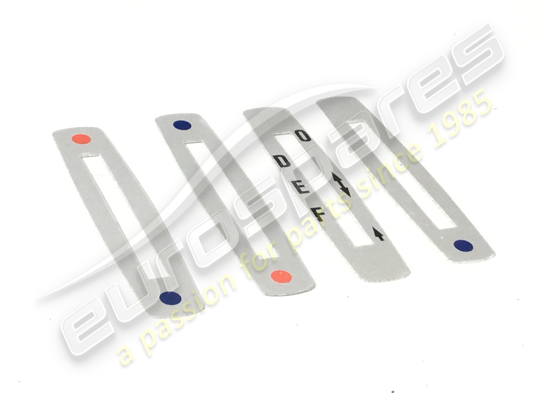 NEW FERRARI LEVER PLATE LABEL SET. PART NUMBER 205404A (1) new ferrari lever plate label set. part number 205404a (1)