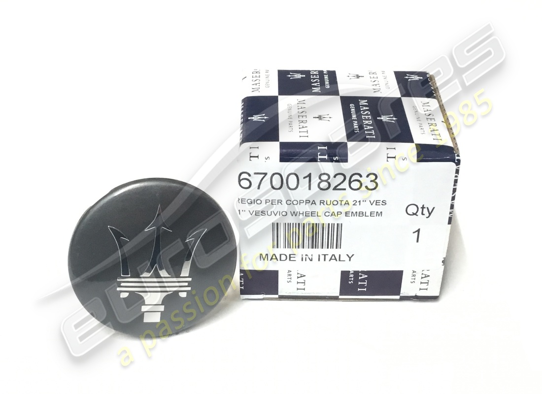 NEW MASERATI WHEEL BADGE. PART NUMBER 670018263 (1) new maserati wheel badge. part number 670018263 (1)