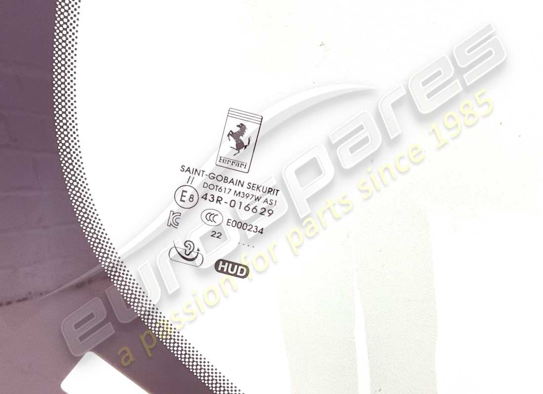 NEW FERRARI WINDSCREEN. PART NUMBER 920744 (2) new ferrari windscreen. part number 920744 (2)