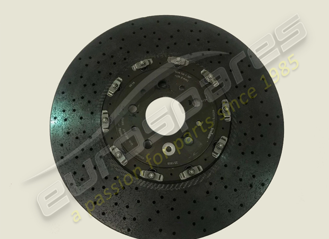 NEW FERRARI FRONT BRAKE DISC, 398 X 36 CARBON CERAMIC. PART NUMBER 251858 (1) new ferrari front brake disc, 398 x 36 carbon ceramic. part number 251858 (1)