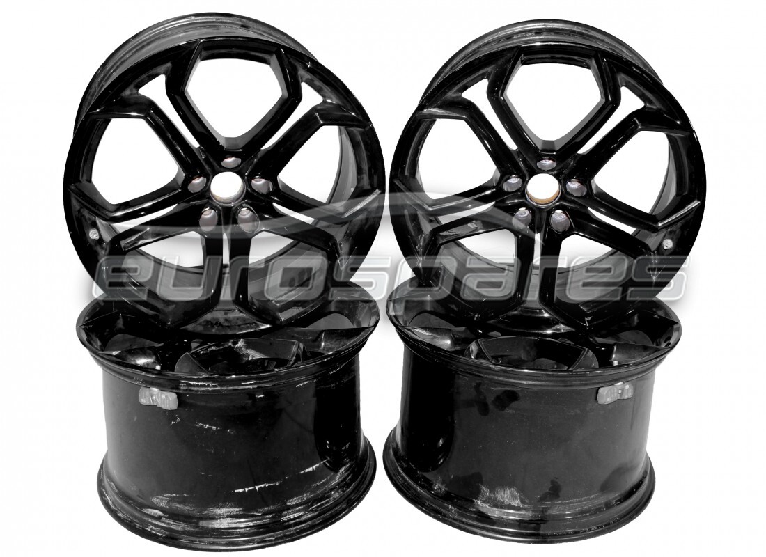 used lamborghini aventador wheels set. part number lwhe072 (1)