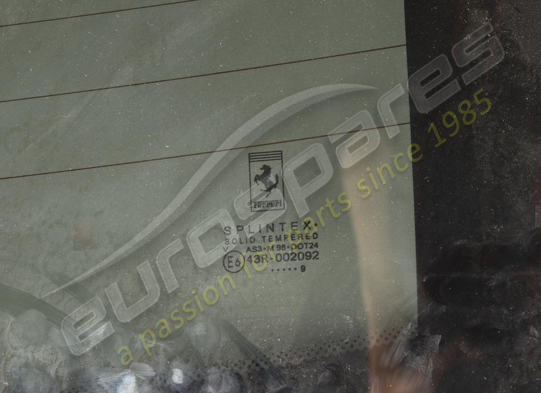 NEW FERRARI REAR-WINDOW GLASS PRIVACY OTO. PART NUMBER 81399800 (2) new ferrari rear-window glass privacy oto. part number 81399800 (2)