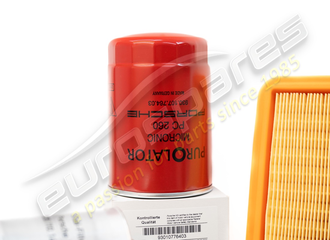 new porsche maintenance set - for 20,000 km intervals - comprising: - d - mj 1981>>. part number 91110098801 (7)