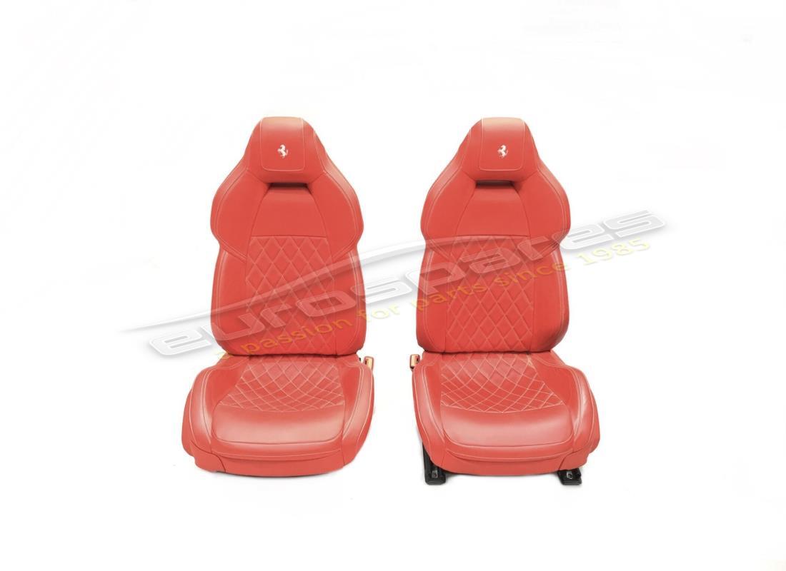 USED Ferrari PAIR STANDARD RED SEATS . PART NUMBER 83385000 (1)