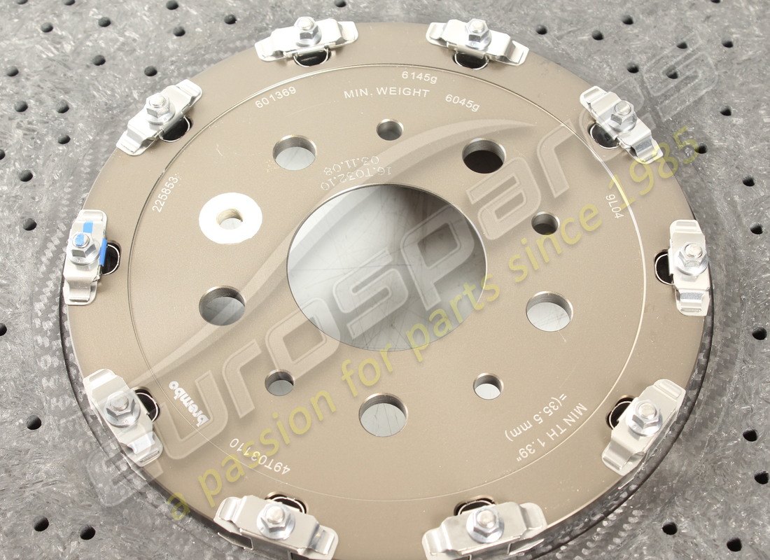 NEW FERRARI FRONT BRAKE DISC -CCM VERSION. PART NUMBER 225853 (3) new ferrari front brake disc -ccm version. part number 225853 (3)