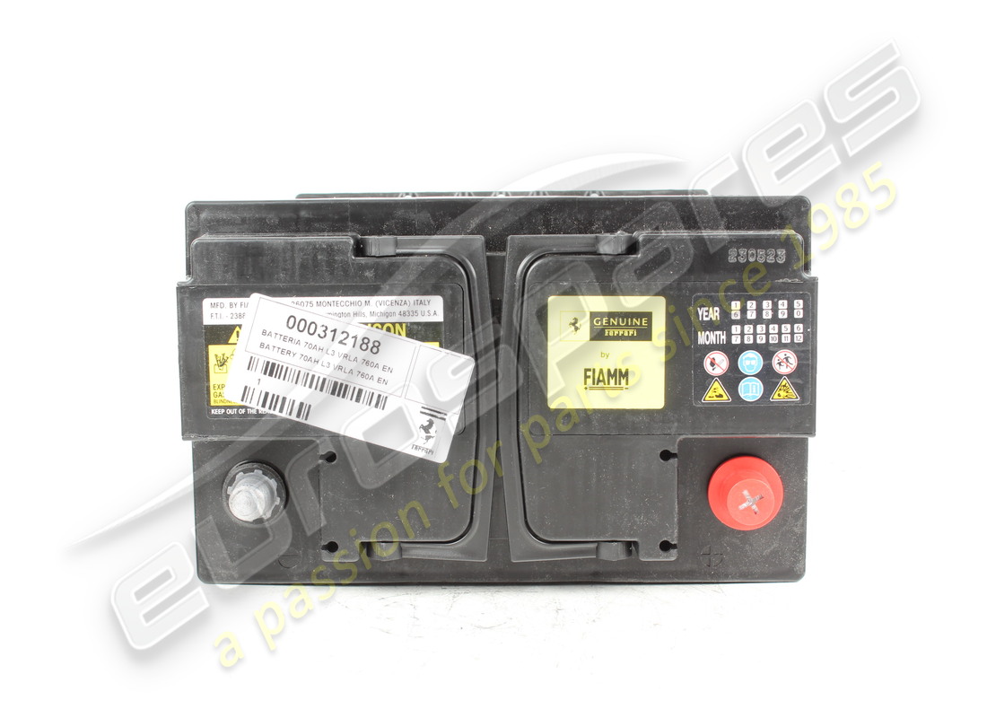 NEW FERRARI BATTERY 70AH L3 VRLA 760A EN. PART NUMBER 312188 (3) new ferrari battery 70ah l3 vrla 760a en. part number 312188 (3)