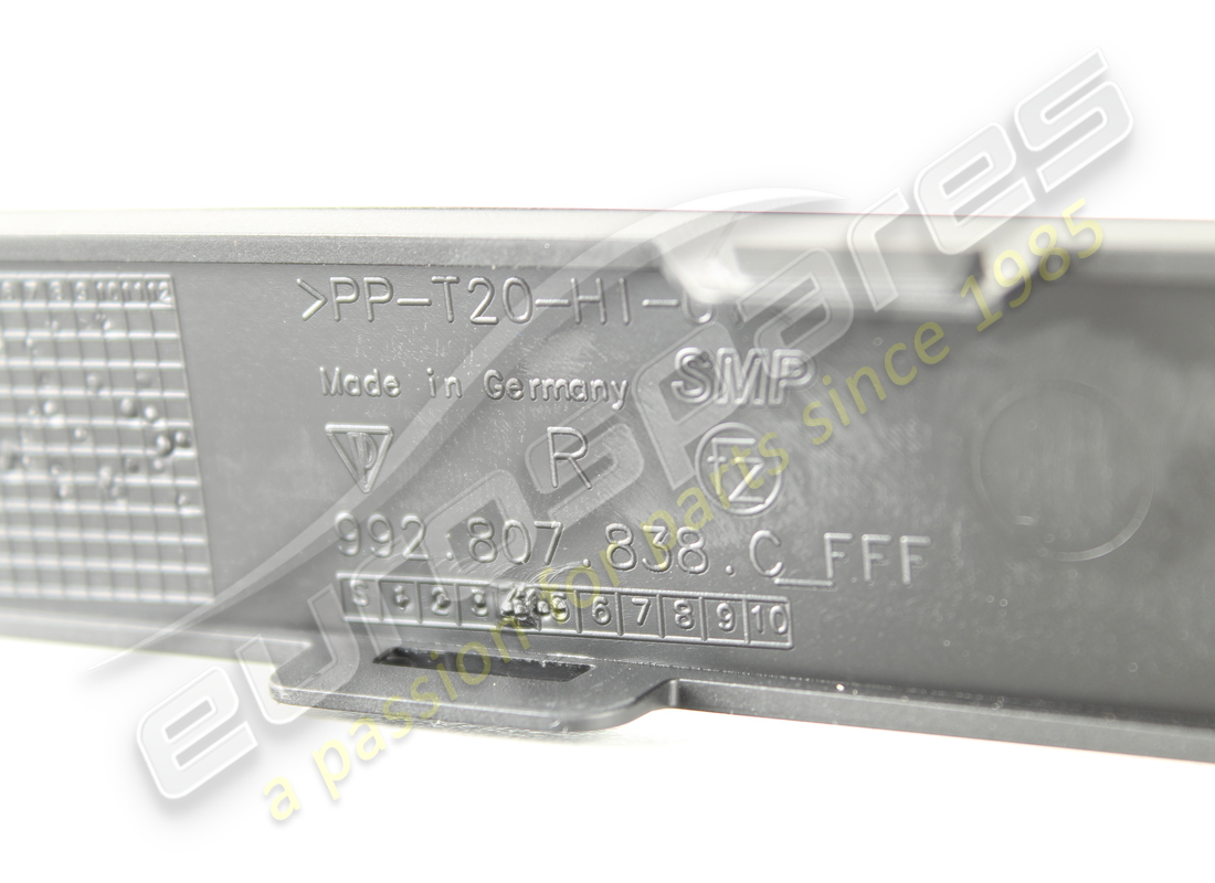 NEW PORSCHE TRIM MATT BLACK. PART NUMBER 992807838COK1 (4) new porsche trim matt black. part number 992807838cok1 (4)