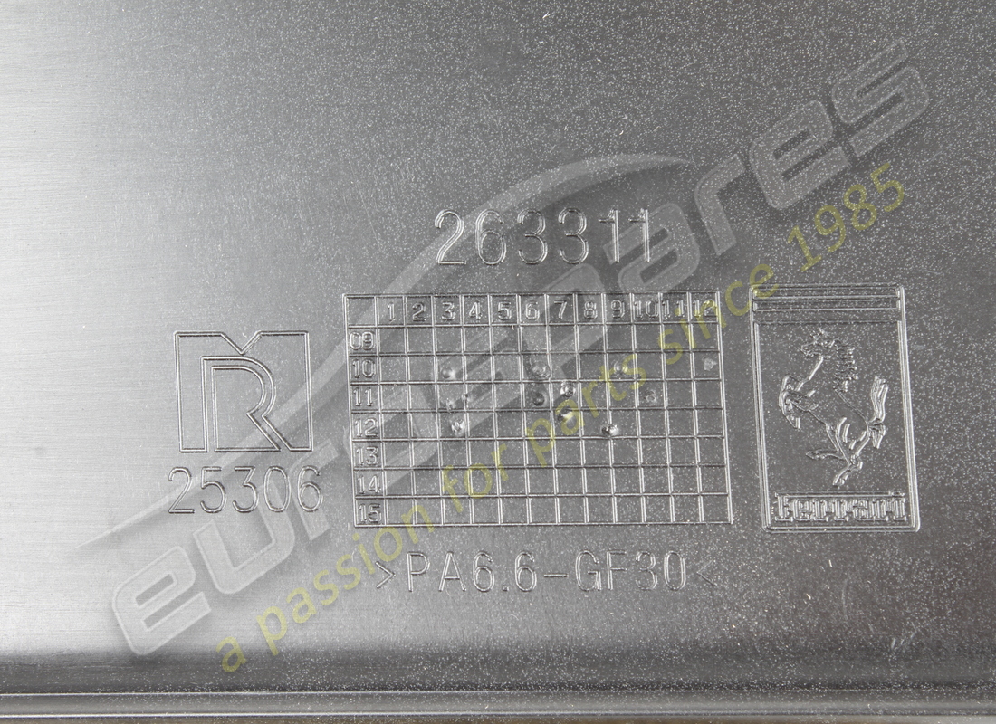 NEW FERRARI RH AIR DUCT. PART NUMBER 263310 (5) new ferrari rh air duct. part number 263310 (5)
