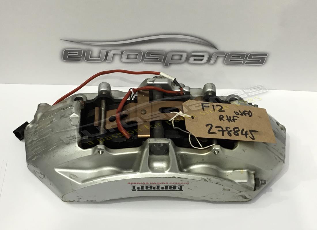 USED FERRARI FRONT RH CALIPER WITH PADS. PART NUMBER 278845 (1) used ferrari front rh caliper with pads. part number 278845 (1)