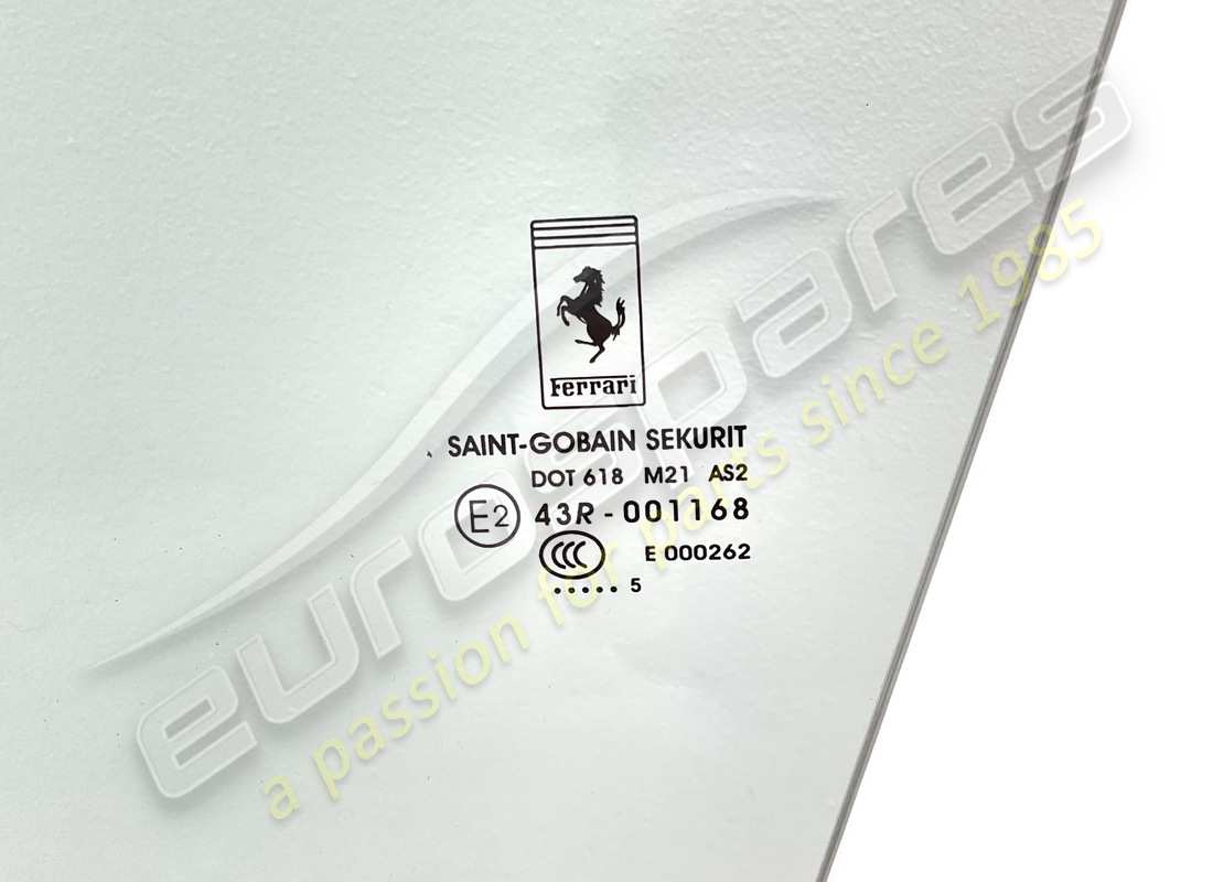USED FERRARI LH DOOR WINDOW. PART NUMBER 86774200 (3) used ferrari lh door window. part number 86774200 (3)