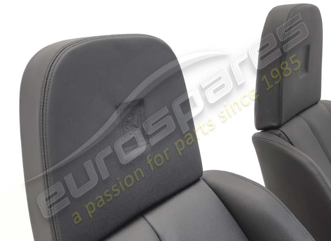 RECONDITIONED EUROSPARES PAIR BLACK SEATS (TESTAROSSA). PART NUMBER EAP1227215 (6) reconditioned eurospares pair black seats (testarossa). part number eap1227215 (6)