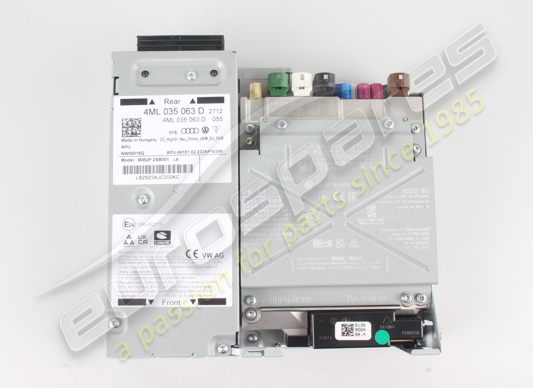 NEW LAMBORGHINI CONTROL UNIT FOR MULTIMEDIA SYSTEM. PART NUMBER 4ML035063D (1) new lamborghini control unit for multimedia system. part number 4ml035063d (1)