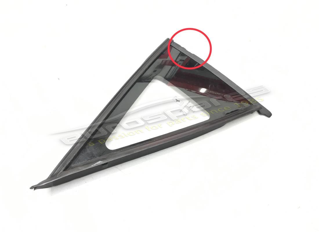 USED FERRARI COMPLETE RH REAR LEXAN WINDOW. PART NUMBER 816114 (1) used ferrari complete rh rear lexan window. part number 816114 (1)