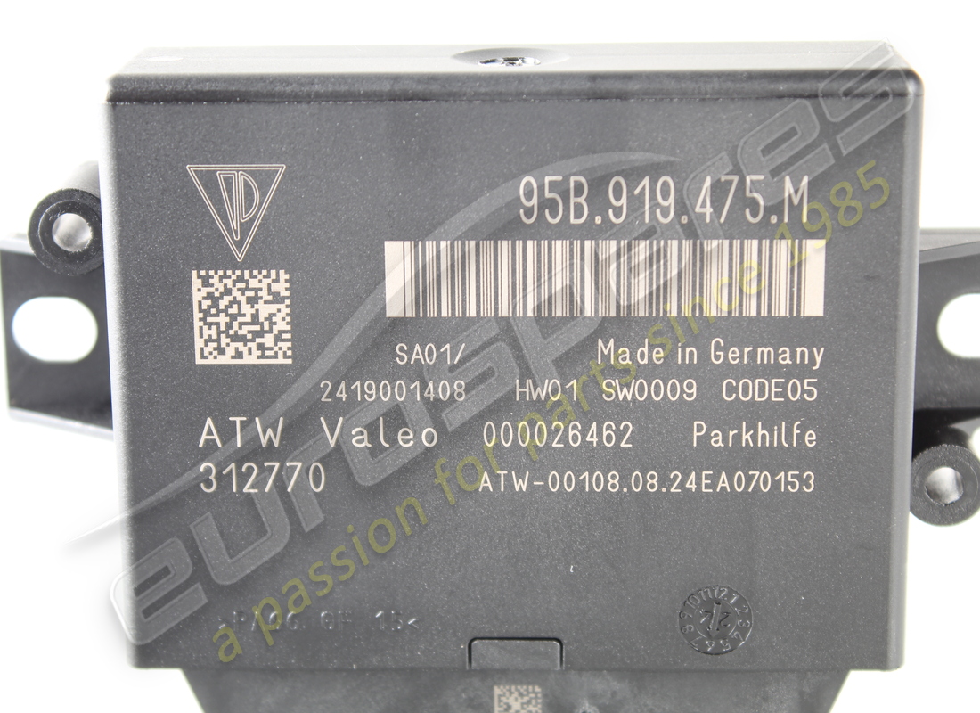 NEW PORSCHE CONTROL UNIT FOR PARK ASSIST. PART NUMBER 95B919475M (3) new porsche control unit for park assist. part number 95b919475m (3)