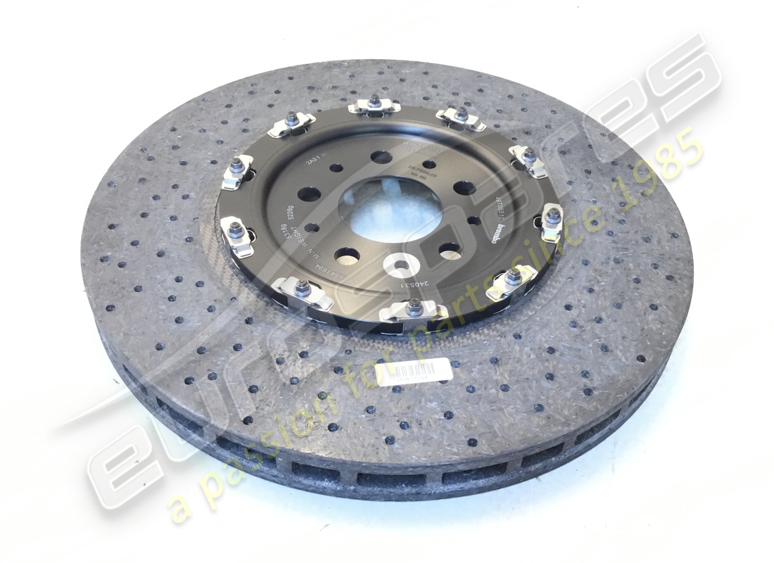 new ferrari front brake disc, carbon ceramic version. part number 240531 (1)