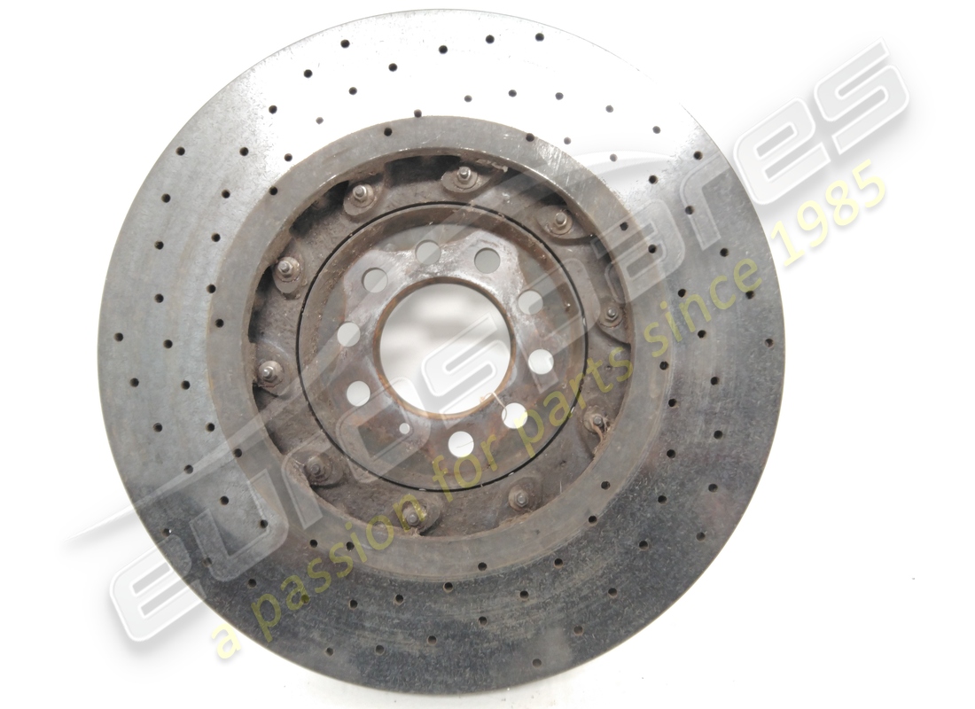 USED LAMBORGHINI CERAMIC BRAKE DISC (VENTED). PART NUMBER 470615602F (3) used lamborghini ceramic brake disc (vented). part number 470615602f (3)