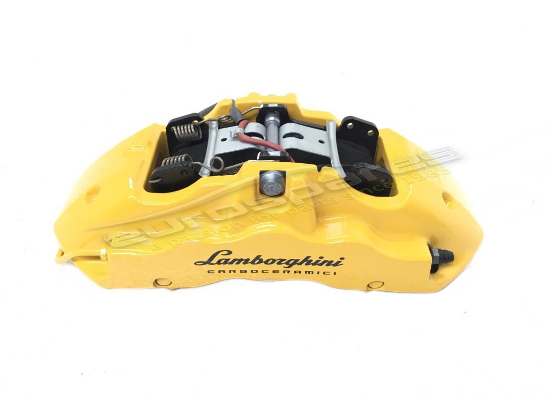 NEW LAMBORGHINI FRONT CALIPER IN YELLOW. PART NUMBER 4T0615106DC (1) new lamborghini front caliper in yellow. part number 4t0615106dc (1)