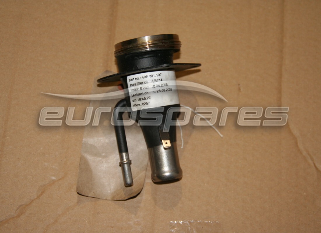 NEW LAMBORGHINI FUEL FILLER. PART NUMBER 408201137 (1) new lamborghini fuel filler. part number 408201137 (1)