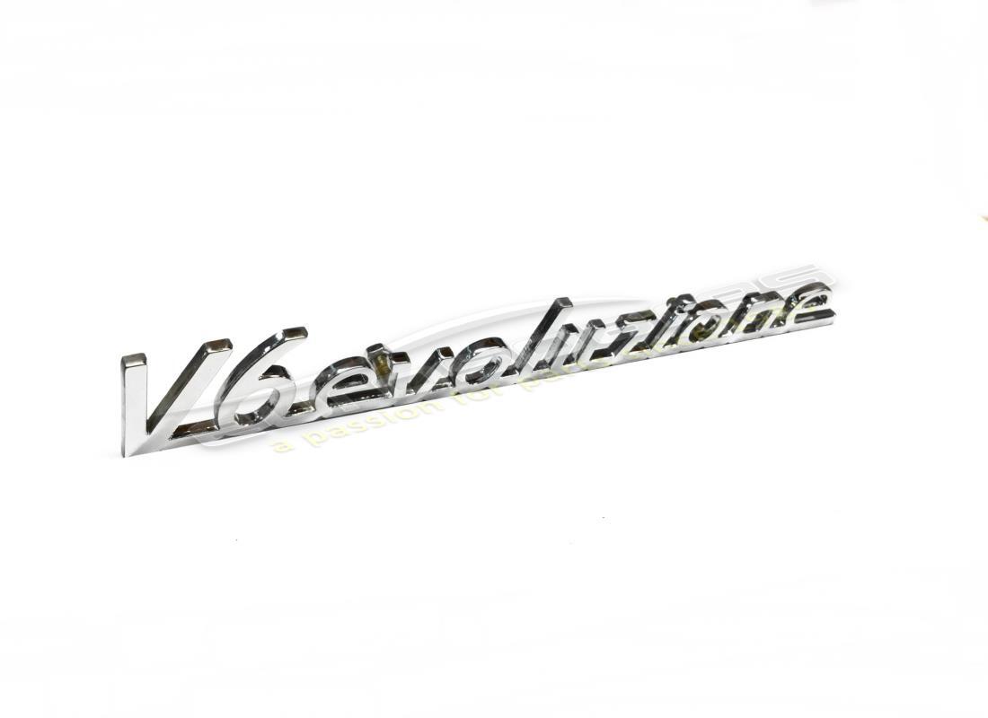 NEW MASERATI V6EVOLUZIONE EMBLEM. PART NUMBER 374580112 (1) new maserati v6evoluzione emblem. part number 374580112 (1)