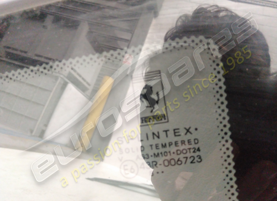 NEW FERRARI RH REAR SIDE GLASS. PART NUMBER 81400000 (2) new ferrari rh rear side glass. part number 81400000 (2)