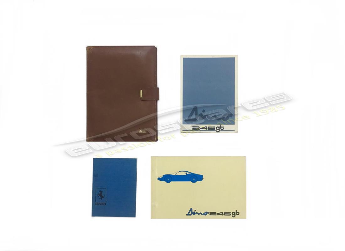 USED FERRARI 246 DINO ORIGINAL COMPLETE HANDBOOK MANUAL POUCH SET. PART NUMBER 9599001400 (1) used ferrari 246 dino original complete handbook manual pouch set. part number 9599001400 (1)