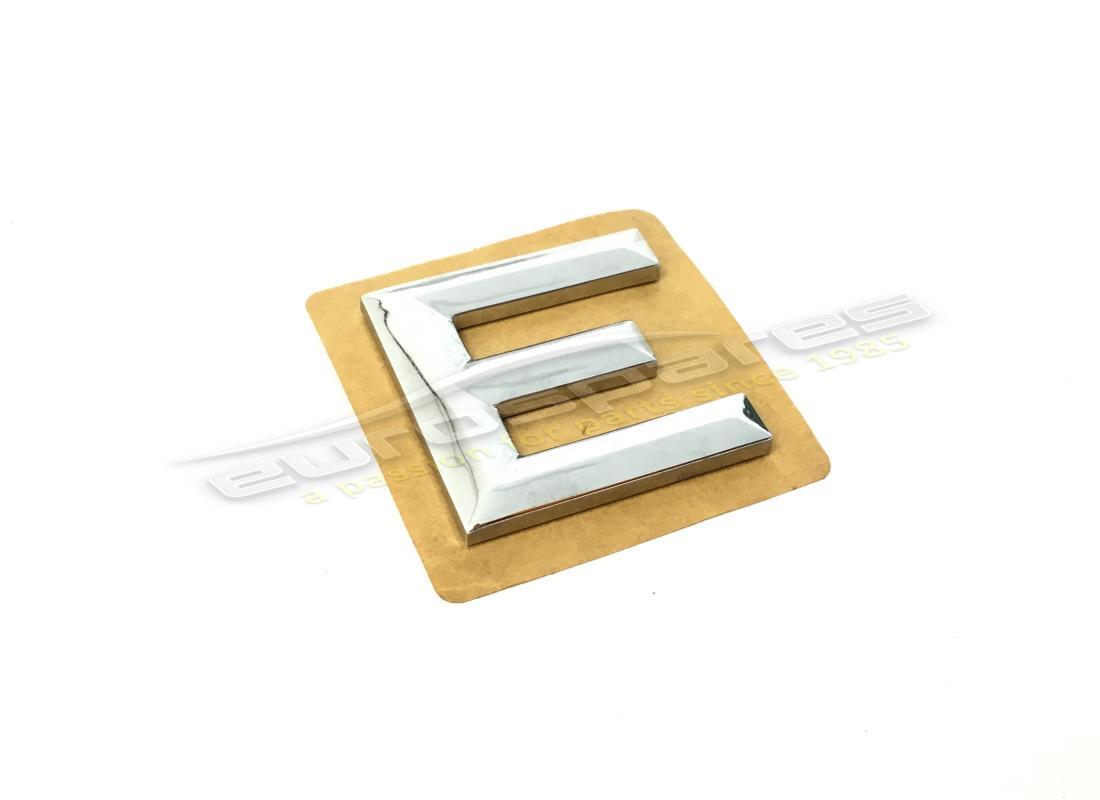 NEW MASERATI E LETTER ON LUGGAGE COMP. DOOR. PART NUMBER 318354366 (1) new maserati e letter on luggage comp. door. part number 318354366 (1)