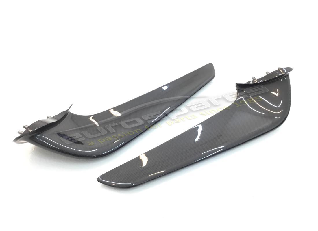 NEW FERRARI CARBON FIBER FRONT SPOILERS KIT. PART NUMBER 70001915 (2) new ferrari carbon fiber front spoilers kit. part number 70001915 (2)