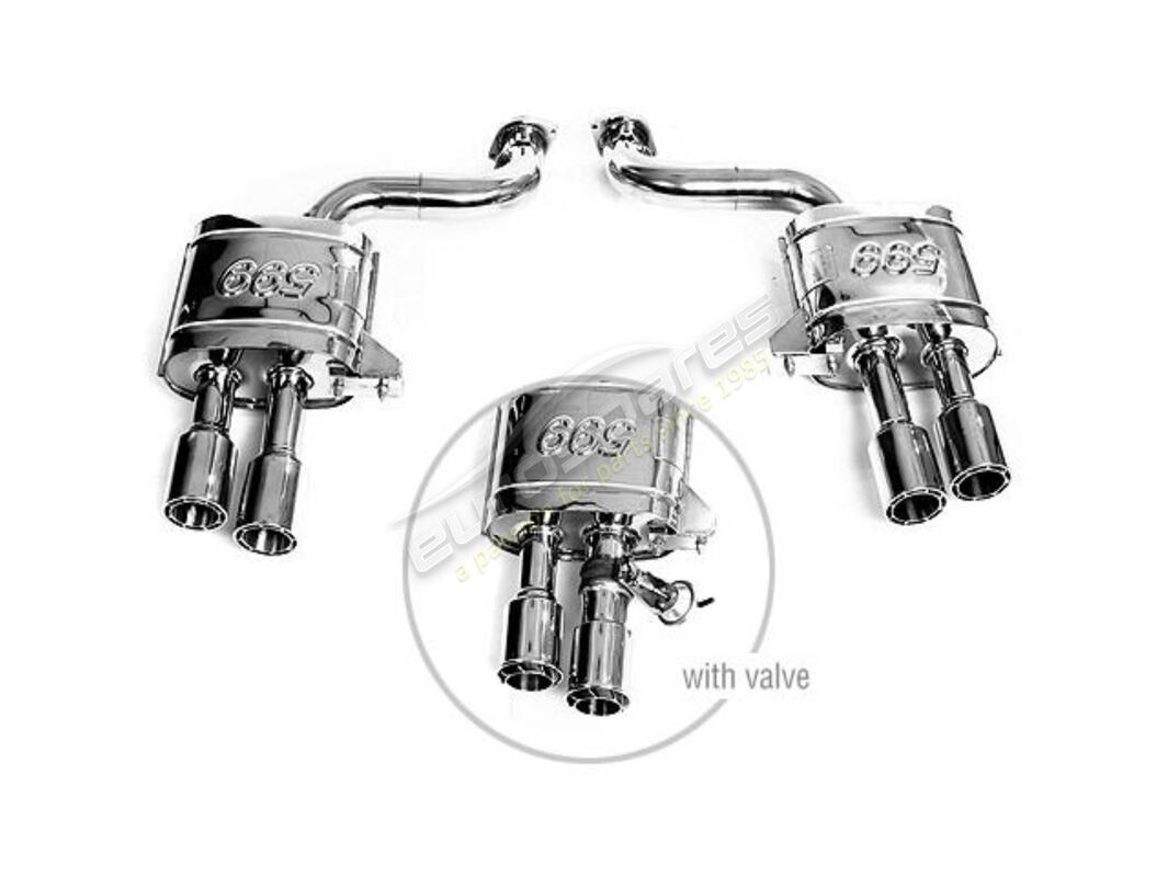 NEW TUBI 599 GTB MUFFLERS KIT W VALVE & MINI PROPELLA. PART NUMBER TSFE599C06843A (1) new tubi 599 gtb mufflers kit w valve & mini propella. part number tsfe599c06843a (1)