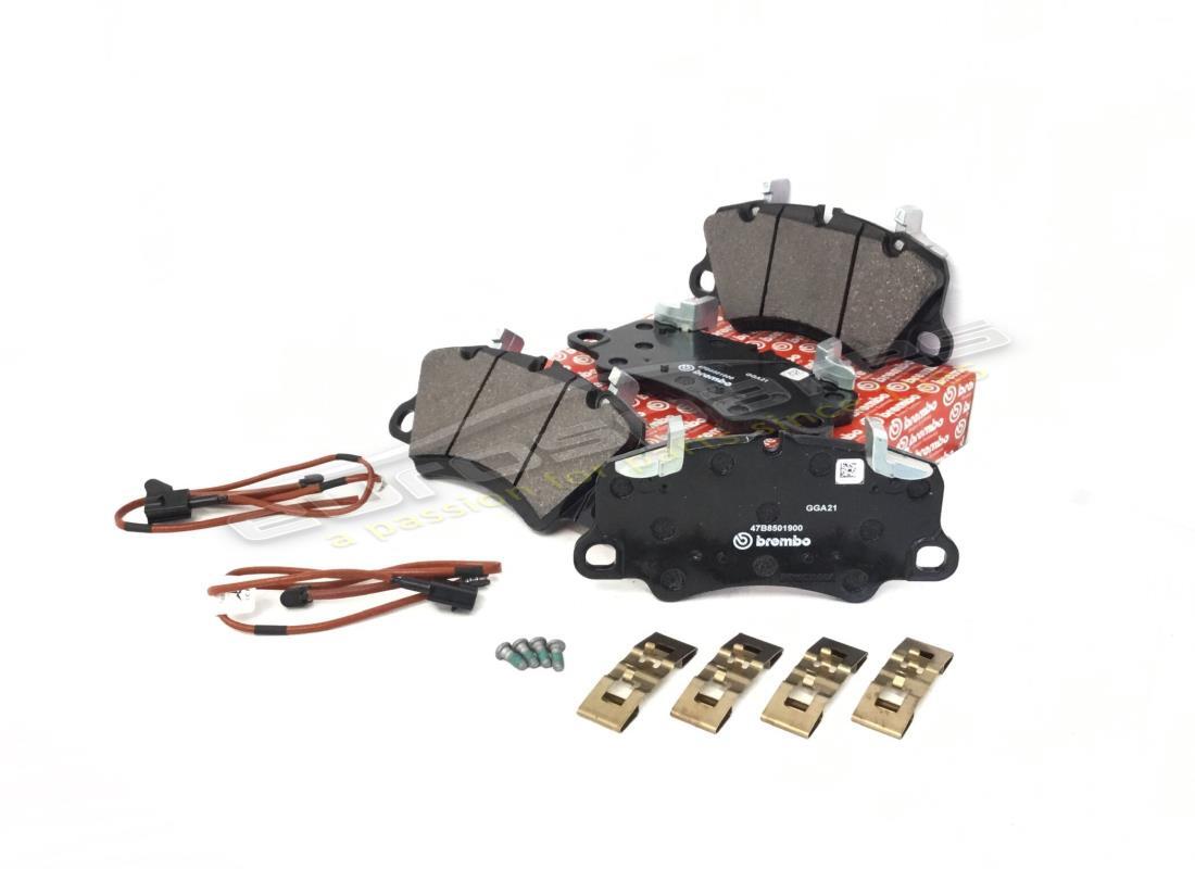 NEW FERRARI FRONT BRAKE PAD SET WITH SPRING. PART NUMBER 70003826 (1) new ferrari front brake pad set with spring. part number 70003826 (1)