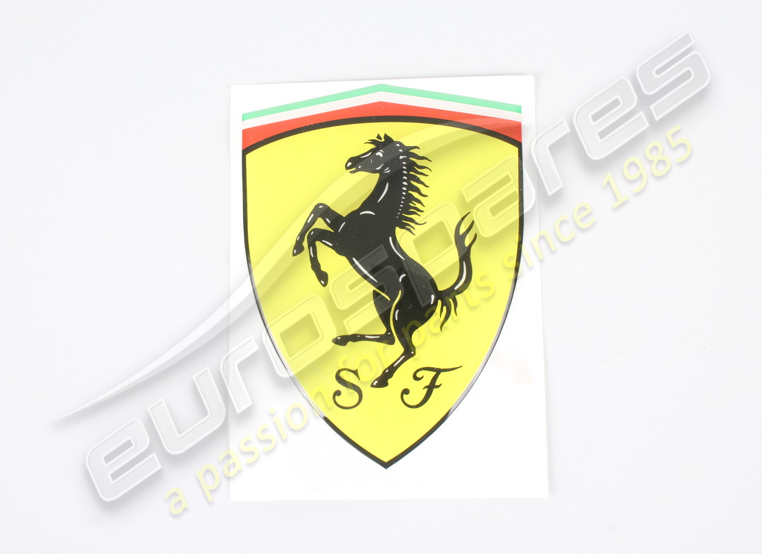 NEW FERRARI SHIELD WING STICKER (RESIN). PART NUMBER 95992903 (2) new ferrari shield wing sticker (resin). part number 95992903 (2)
