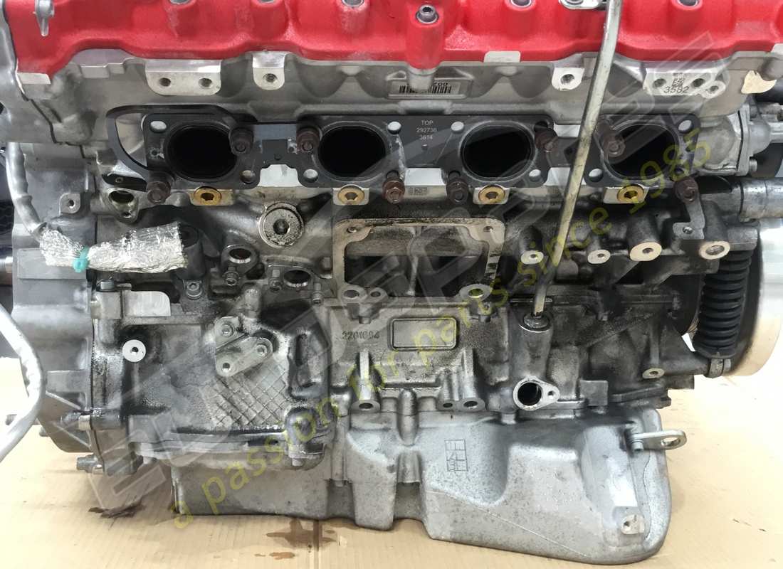 USED FERRARI CALIFORNIA T ENGINE. PART NUMBER 312699 (4) used ferrari california t engine. part number 312699 (4)