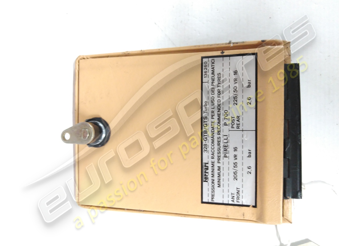 USED FERRARI LID WITH HINGE. PART NUMBER 62328600 (2) used ferrari lid with hinge. part number 62328600 (2)