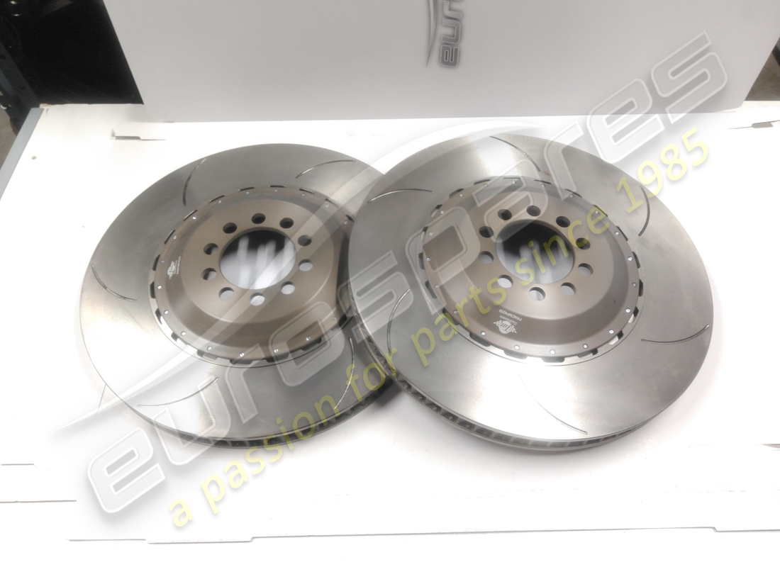 NEW EUROSPARES PAIR STEEL REAR DISCS EVO. PART NUMBER FRNSKT7184 (1) new eurospares pair steel rear discs evo. part number frnskt7184 (1)