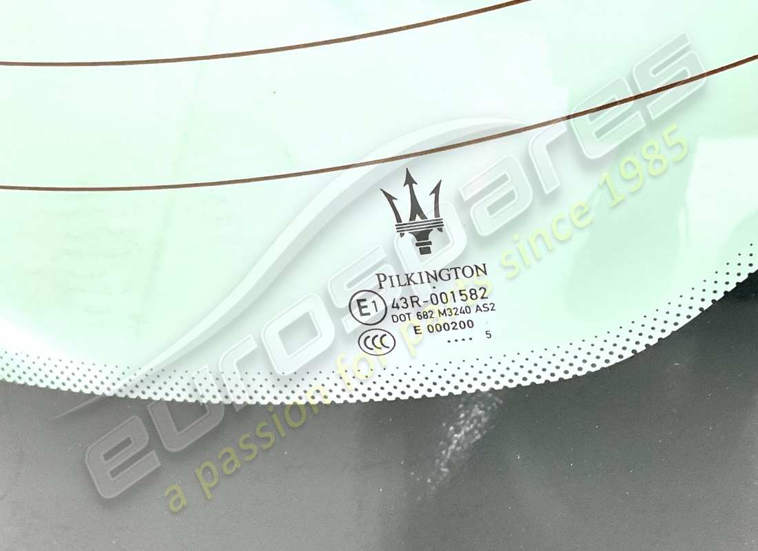 NEW MASERATI REAR WINDOW GLASS. PART NUMBER 68881600 (2) new maserati rear window glass. part number 68881600 (2)