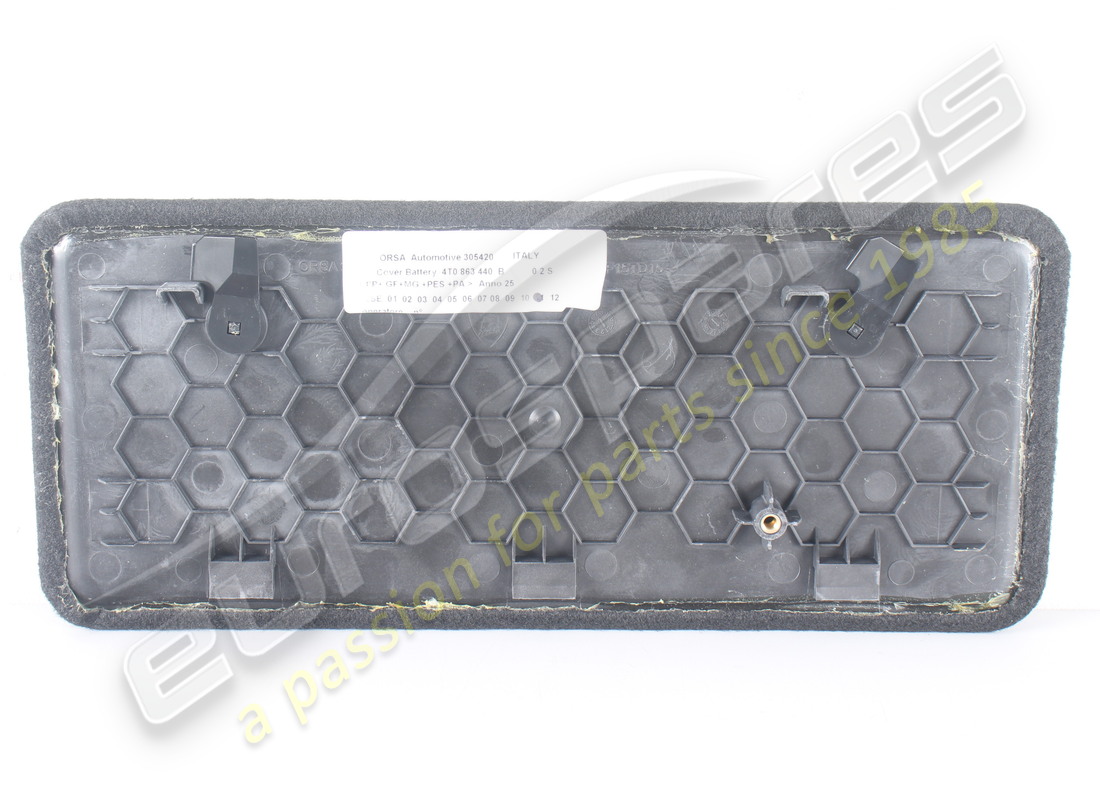 NEW LAMBORGHINI TRIM COVER BATTERY. PART NUMBER 4T0863440B (2) new lamborghini trim cover battery. part number 4t0863440b (2)
