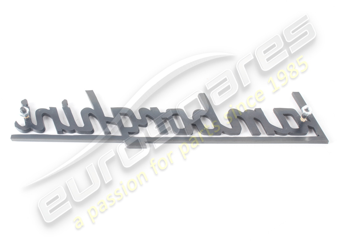 NEW LAMBORGHINI LETTERS BADGE (BLACK). PART NUMBER 006106554A (2) new lamborghini letters badge (black). part number 006106554a (2)