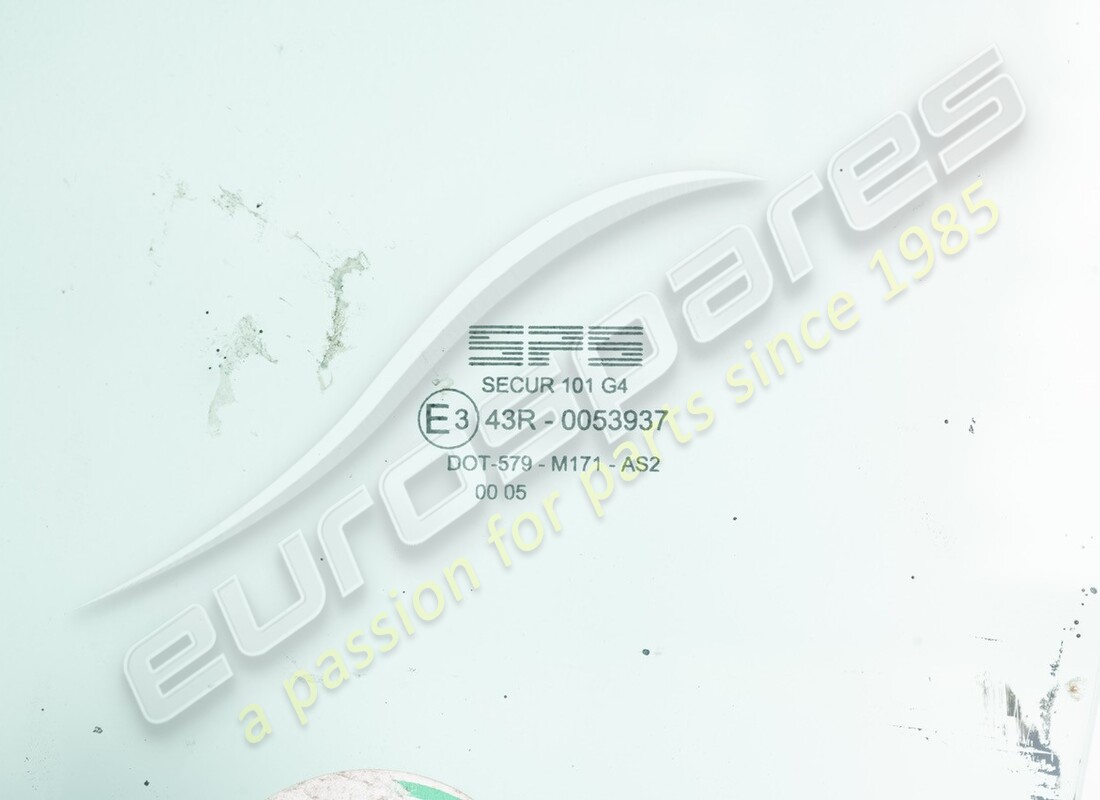 USED FERRARI LH SIDE GLASS. PART NUMBER 64573600 (2) used ferrari lh side glass. part number 64573600 (2)