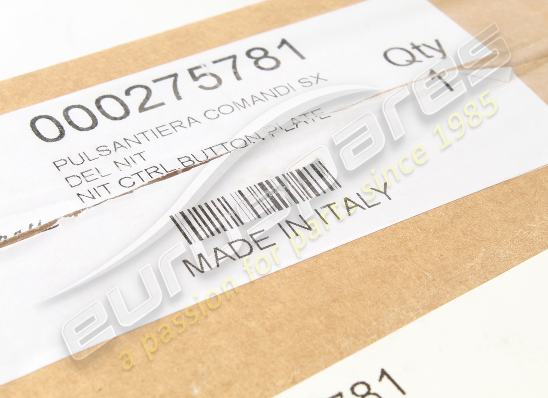 NEW MASERATI NIT CTRL.BUTTON PLATE. PART NUMBER 275781 (7) new maserati nit ctrl.button plate. part number 275781 (7)