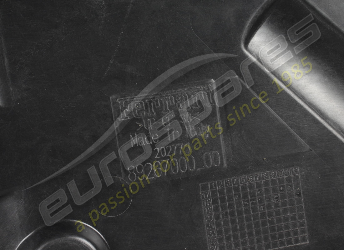 NEW FERRARI COMPLETE FRONT RH UNDERBODY SH. PART NUMBER 89266900 (3) new ferrari complete front rh underbody sh. part number 89266900 (3)