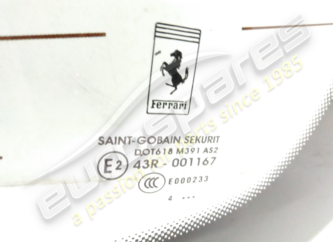 USED FERRARI REAR SCREEN. PART NUMBER 84265200 (2) used ferrari rear screen. part number 84265200 (2)