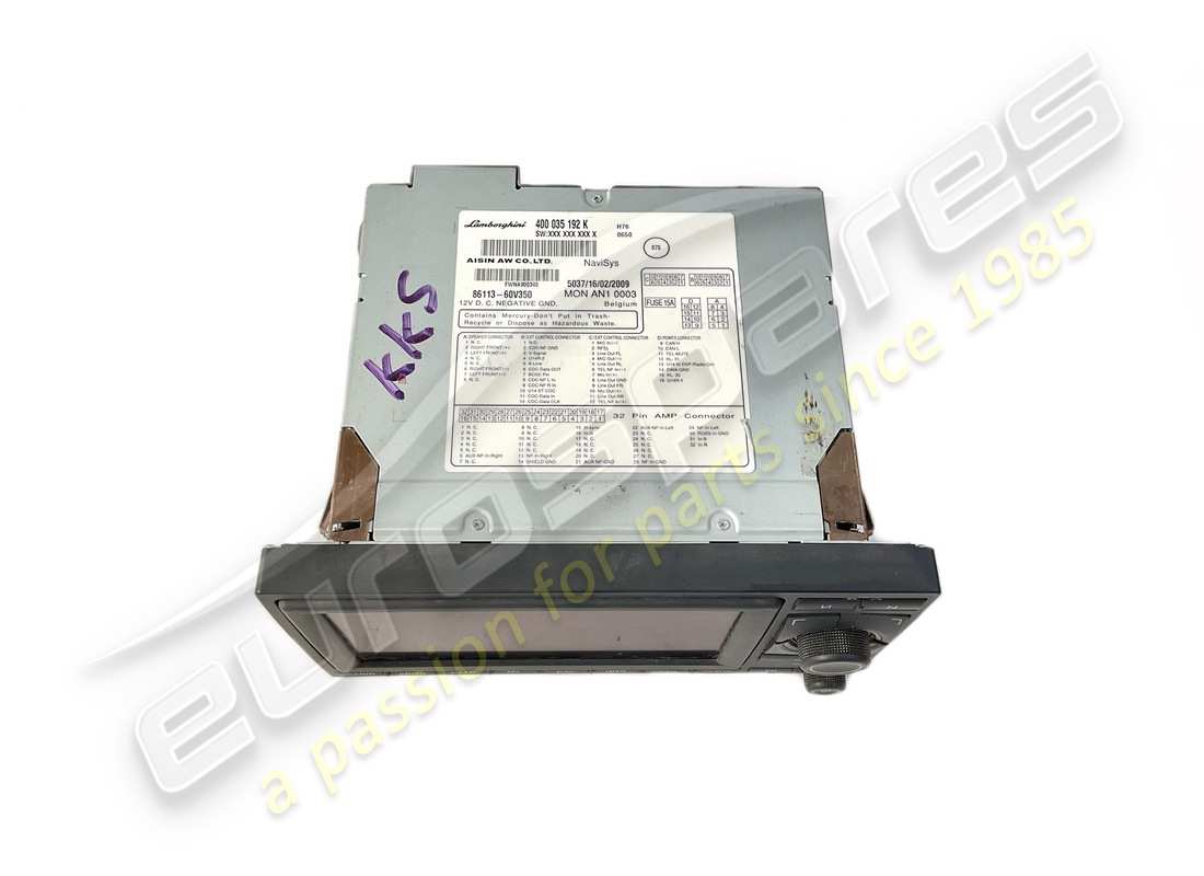 used lamborghini radio/navigation. part number 400035192k (2)